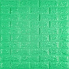 3D панель самоклеюча цегла М'ята 700x770x7мм (012-7) Sticker Wall SW-00000050