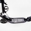 Двоколісний складаний самокат ліхтарик 2 амортизатора Best Scooter 100 кг Black and white (114437)