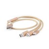 Кабель Cablexpert USB BM - Lightning/MicroUSB/USB Type-C, 1м Золотистий (CC-USB2-AM31-1M-G) в інтернет супермаркеті PbayMarket!
