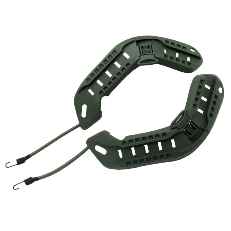 Кріплення рельсове на бронешлем No Brand Mich2000 195х65х25 мм Оливковий (2431302123)