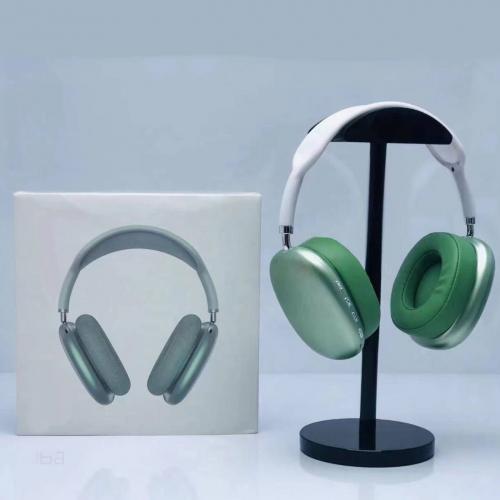 Повнорозмірні бездротові навушники-гарнітура Bluetooth з акумулятором Macaron MP90 з MP3 плеєром/AUX/microSD Зелені