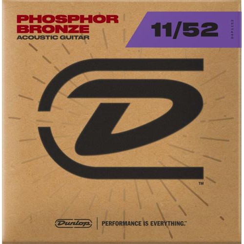 Струни для акустичної гітари Dunlop DAP1152 Acoustic Phosphor Bronze Medium Light Guitar Strings 11/52 Струни для акустичної гітари Dunlop DAP1152 Acoustic Phosphor Bronze Medium Light Guitar Strings 11/52