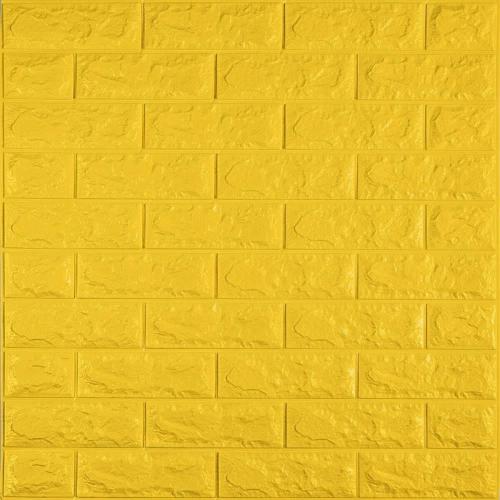 3D панель самоклеюча цегла Жовта 700x770x7мм (010-7) Sticker Wall SW-00000049 3D панель самоклеюча цегла Жовта 700x770x7мм (010-7) Sticker Wall SW-00000049