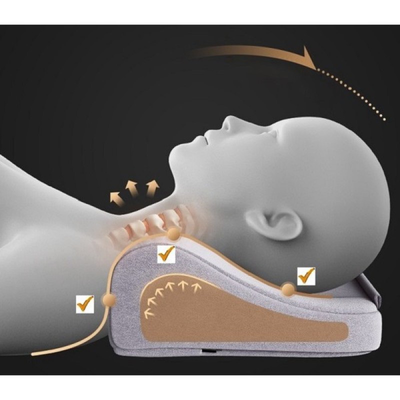 Подушка масажна роликова для шиї, спини та тіла з функцією підігріву Paradise Sound 501-С Сірий (1477900013)