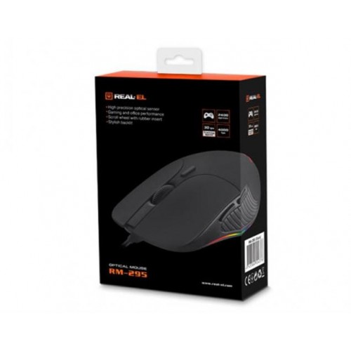 Миша REAL-EL RM-295 Black USB в інтернет супермаркеті PbayMarket!