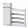 Тумба для взуття Компанит 16 100х28х100 см Альба білий