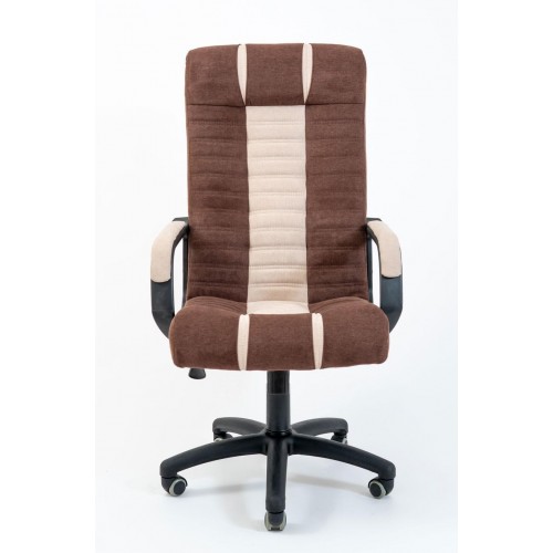 Офісне крісло керівника Richman Атлант Місті Пластик М2 AnyFix Шоколадно-бежеве