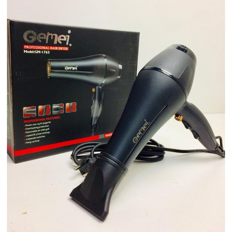 Фен для укладання волосся Gemei GM-1763