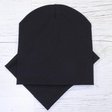 Дитяча шапка з хомутом КАНТА розмір 48-52 Чорний (OC-237)
