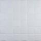 Самоклеюча 3D панель 3D Loft білі рвані кубики 700x700x8мм