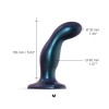 Дилдо Strap-On-Me DILDO PLUG SNAKY METALLIC BLUE, розмір M, діаметр 4 см, ввідна довжина 15,3 см в інтернет супермаркеті PbayMarket!