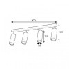 Світильник стельовий MSK Electric Tube спот із поворотним механізмом NL 1105-4 WH
