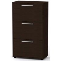 Тумба для взуття ТО-20 Компанит Венге темний (70х38х123 см) Тумба для взуття ТО-20 Компанит Венге темний (70х38х123 см)