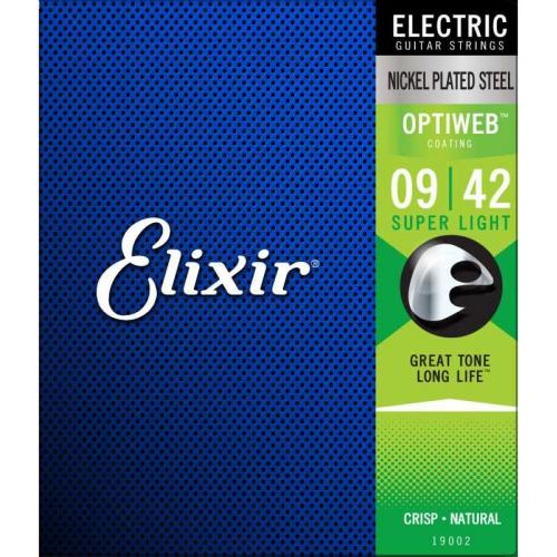 Струни для електрогітари Elixir 19002 Optiweb Nickel Plated Steel Super Light 9/42 Струни для електрогітари Elixir 19002 Optiweb Nickel Plated Steel Super Light 9/42