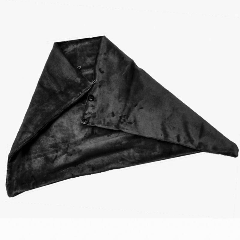 Плед шаль Lesko 100*65 Black ковдру з підігрівом usb від повербанку