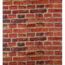Самоклеюча декоративна 3D панель під червоно-коричневу катеринославську цеглу 3D Loft 700x770x5мм (044-5)