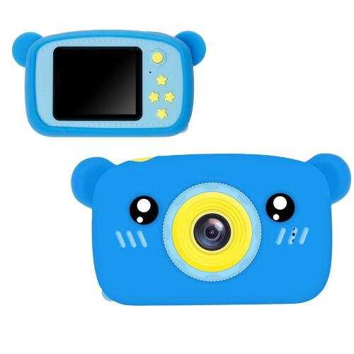 Дитячий цифровий фотоапарат Smart Kids KM-89 Teddy Full HD, 12 МП Блакитний + Карта пам'яті 32 ГБ