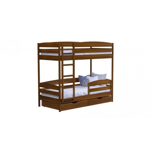 Ліжко дерев'яне Estella Дует Плюс 80х190 см Світлий горіх Масив 2Л2.5 (6601764029) Ліжко дерев'яне Estella Дует Плюс 80х190 см Світлий горіх Масив 2Л2.5 (6601764029)