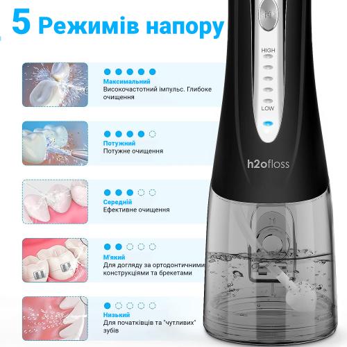 Іригатор H2ofloss HF-9Р Black Іригатор H2ofloss HF-9Р Black