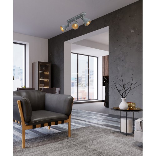 Спот Candellux Crodo 54x19 см Сірий (93-71125) Спот Candellux Crodo 54x19 см Сірий (93-71125)
