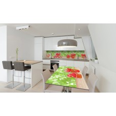 Наклейка вінілова на стіл Zatarga «Полуниця на столі» 600х1200 мм Z180867st