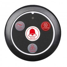 Кнопка виклику офіціанта бездротова з 4-ма кнопками Retekess T117 Чорна (100666)