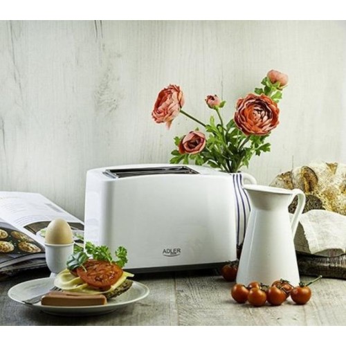 Тостер для хлібу Adler AD 3216 білий Тостер для хлібу Adler AD 3216 білий