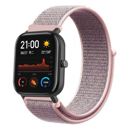 Ремінець BeWatch для Xiaomi Amazfit BIP| Lite | GTS | GTR 42mm нейлоновий 20мм липучка Рожевий (1011338) Ремінець BeWatch для Xiaomi Amazfit BIP| Lite | GTS | GTR 42mm нейлоновий 20мм липучка Рожевий (1011338)