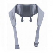 Масажер ударний для шиї та плечей No Brand Neck massager з ІЧ-підігрівом електричний на акумуляторі Сірий (2104618544)