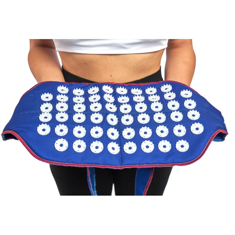 Пояс масажний голчастий аплікатор Кузнєцова Універсал на зав'язках 22 х 36 см Синій (56/6)