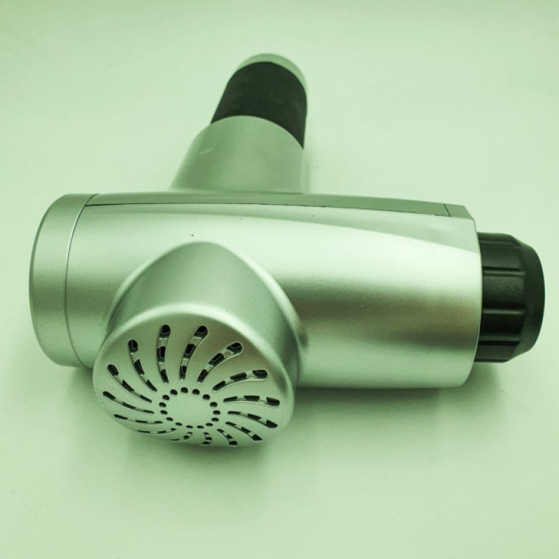 Акумуляторний масажер для тіла 4 насадки Fascial Gun KH-320 Сірий (VD201605923)