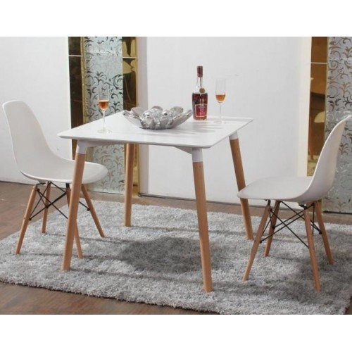 Стіл обідній SDM Нурі 80 х 80 см квадратний Білий (37664) Стіл обідній SDM Нурі 80 х 80 см квадратний Білий (37664)