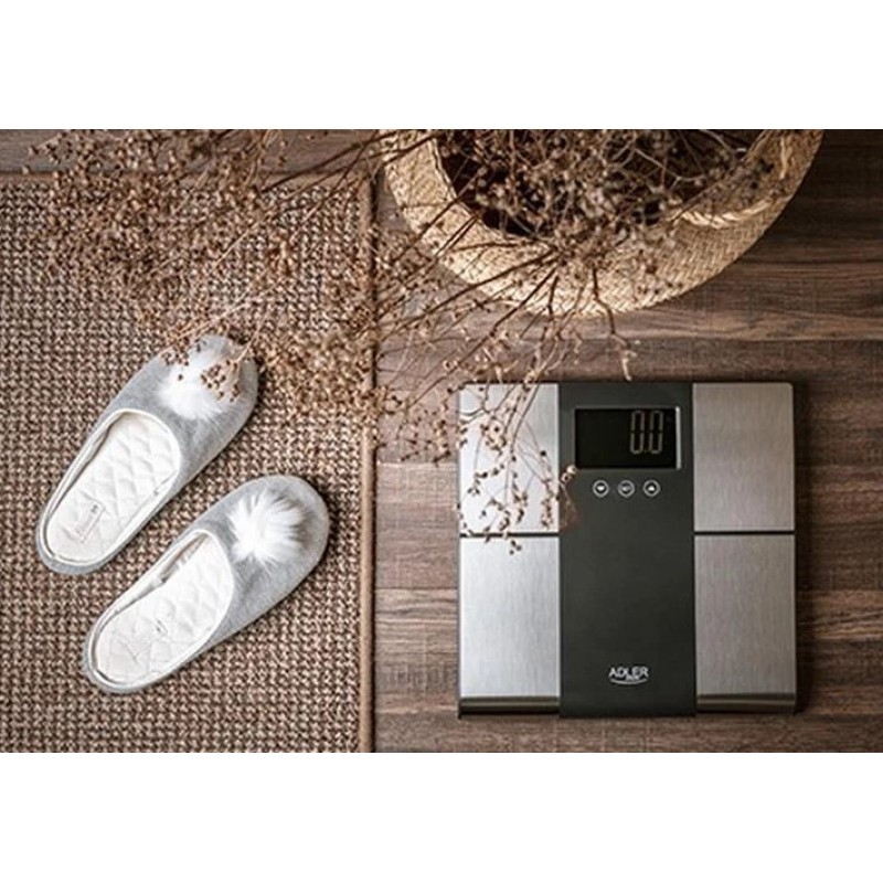 Ваги для підлоги електронні аналітичні Adler AD 8165, до 225 кг, з LED-дисплеєм