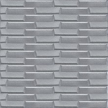 Самоклеюча 3D панель кладка срібло Sticker Wall 19600х700х5мм