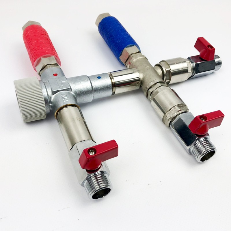 Змішувач-термостат для бойлера водонагрівача Kvant Labaratory 8.1T SOLO MIX з рециркуляцією (без насоса) 1/2