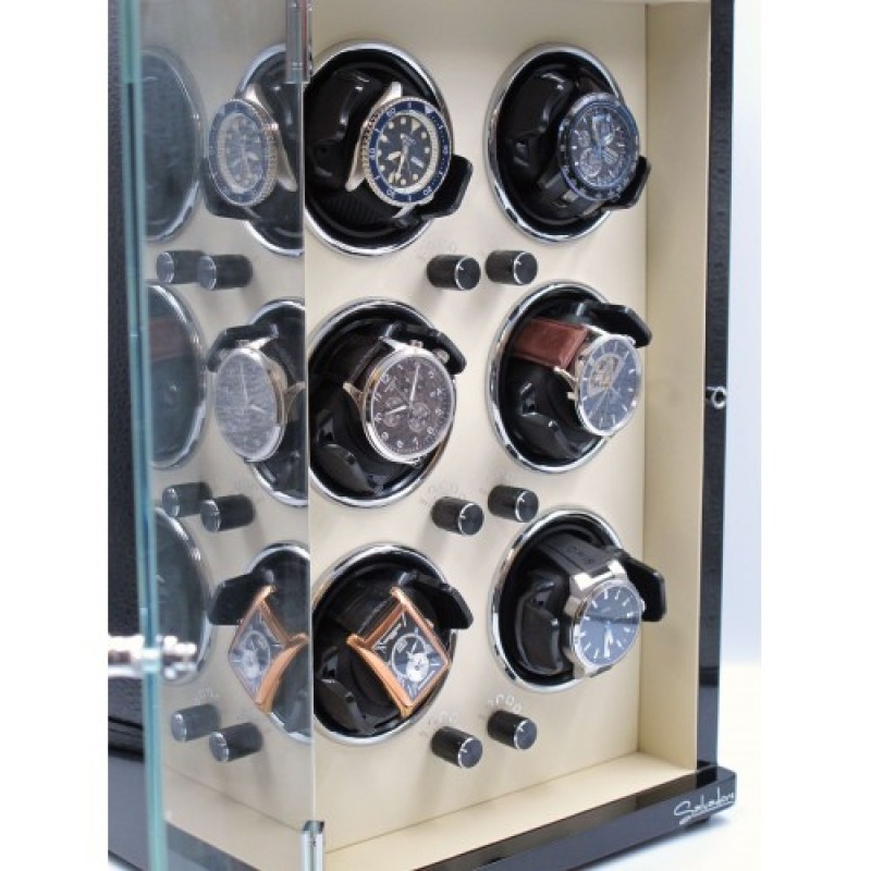 Шкатулка Salvadore для підзаводу 6 годинників SL/3060-BRW 6X6 Коричневий