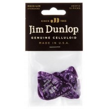 Медіатори Dunlop 483P13MD Genuine Celluloid Purple Pearloid Medium Player's Pack (12 шт.)