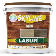 Лазур Skyline Lasur Wood декоративно-захисна для обробки дерева Венге 5 л
