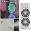 Вентилятор настільний OPT-TOP Double-ended Spray Fan подвійний з охолодженням LED підсвічування без пульта ДУ Білий (2104618552)
