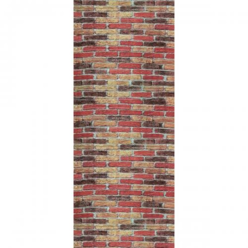 Самоклеюча декоративна 3D панель під бежево-червону катеринославську цеглу в рулоні 20 м 3D Loft 20000x700x3мм