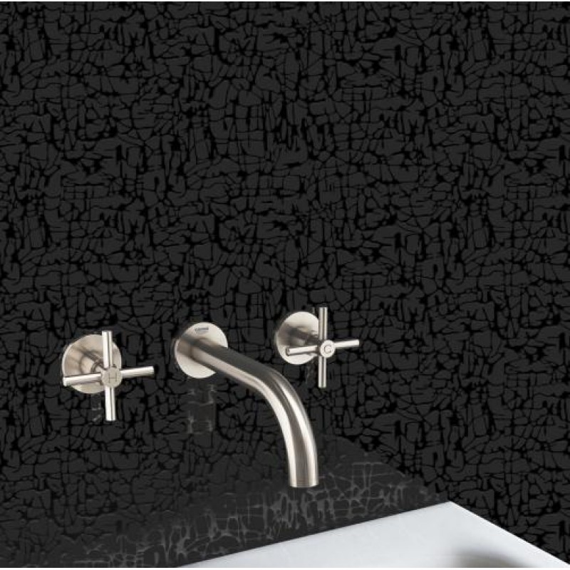 Панель ПВХ пластикова вагонка для стін та стелі EX 07.05 Марсель Black Riko