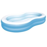 Дитячий надувний басейн Bestway 54117, блакитний, 262 х 157 х 46 см (hub_xaihzd)