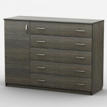 Комод Тиса Мебель АКМ-33 1 Венге 90x45x120 см