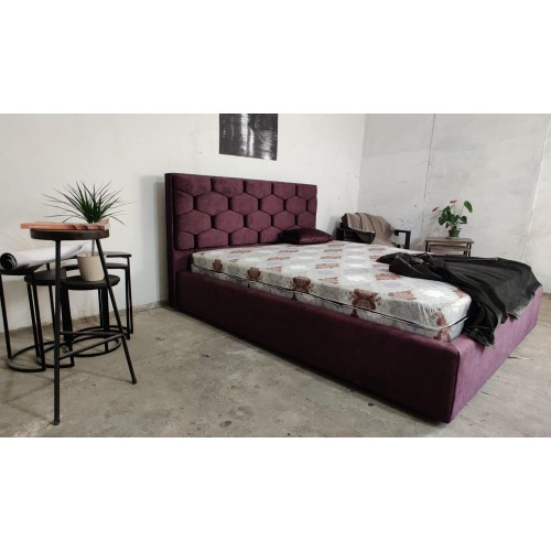 Ліжко двоспальне BNB Octavius Comfort 180 x 200 см Simple Фіолетовий в інтернет супермаркеті PbayMarket!