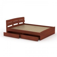 Ліжко Модерн 160 + 2 ящики Компанит яблуня Ліжко Модерн 160 + 2 ящики Компанит яблуня