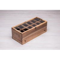 Органайзер для зберігання наручних годинників та речовий бокс ecoWalnut 14.9х40.9х18 см