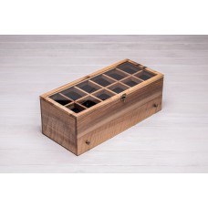 Органайзер для зберігання наручних годинників та речовий бокс ecoWalnut 14.9х40.9х18 см