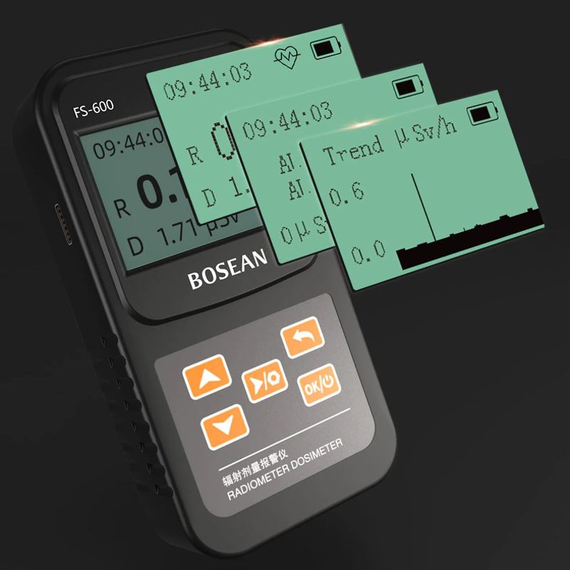 Дозиметр радіометр побутовий, лічильник Гейгера - прилад для вимірювання радіації Bosean FS-600