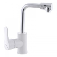 Змішувач для кухні PLAMIX Mario-001 White без підведення (PM0556) Змішувач для кухні PLAMIX Mario-001 White без підведення (PM0556)