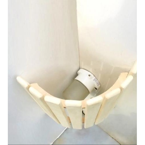 Світильник для лазні МС 1101 + Огорожа світильника з термовставкою для лазні та сауни PRO 330х270 мм